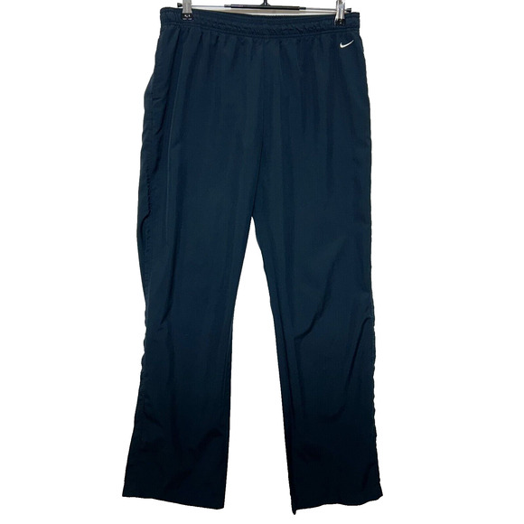 Nike Track Pants Mens Large Blue Drawstring Pockets Measures 32x32 - Picture 1 of 13
